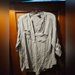 Torrid Light Gray Blouse